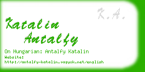 katalin antalfy business card